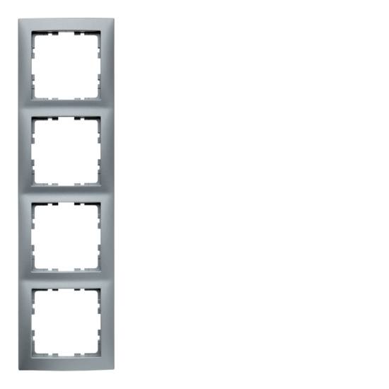 Ramka B.Kwadrat 4-krotna aluminium mat, lakierowane  5310148994