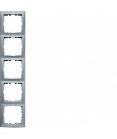 Ramka B.Kwadrat 5-krotna aluminium mat, lakierowane  5310158994