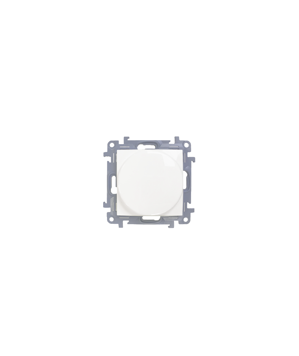 Simon 10 Ściemniacz do LED ściemnialnych, naciskowo-obrotowy, jednobiegunowy biały 230V CS9LA.01/11