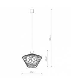 Nowodvorski - Lampa wisząca WAVE S biały śr. 40cm - 8860