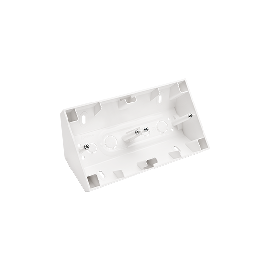 Simon 55 - Puszka natynkowa narożna 2-krotna biały mat - TPNR2/111