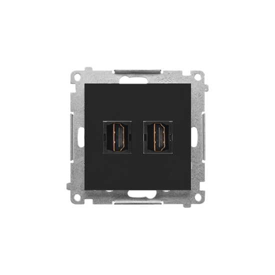 Simon 55 - Gniazdo HDMI podwójne czarny mat - TGHDMI2.01/149